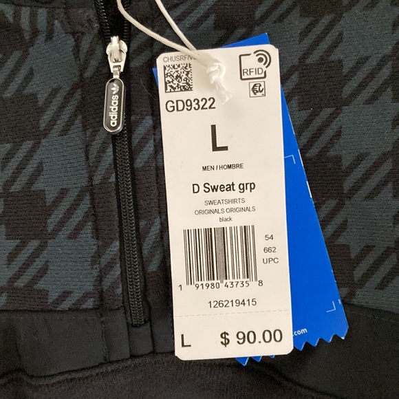 Men’s Adidas Quarter Zip Pullover Sweatshirt - Picture 10 of 14